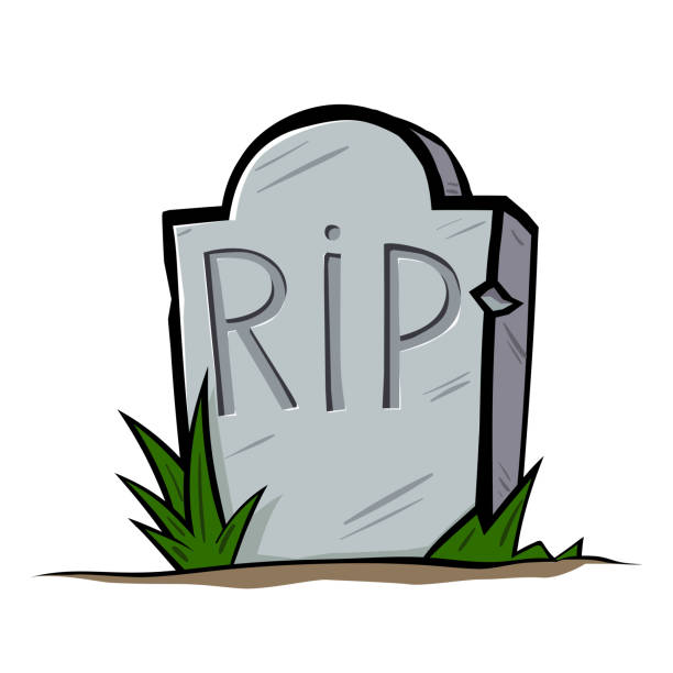 Gravestone With Rest In Peace Stock Illustration - Download Image Now -  Ancient, Art, Cartoon - iStock