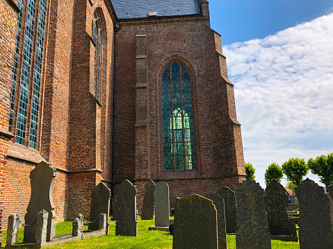 Workum, Friesland, Netherlands: St. Gertrude Church and Graveyard