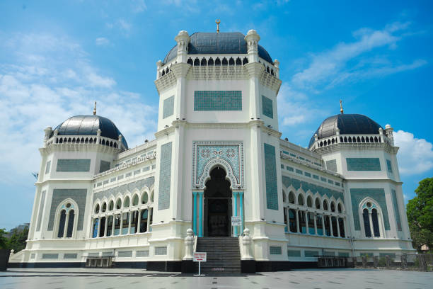 istock Al Mashun Great Mosque Medan - Landscape 1301507729