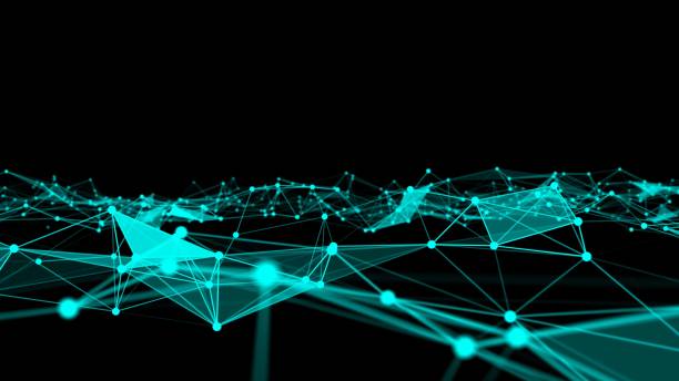 istock Wave of connection network dots of innovative creation 1301517585