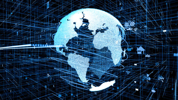 istock Global online internet network and internet of things IOT concept 1301519709