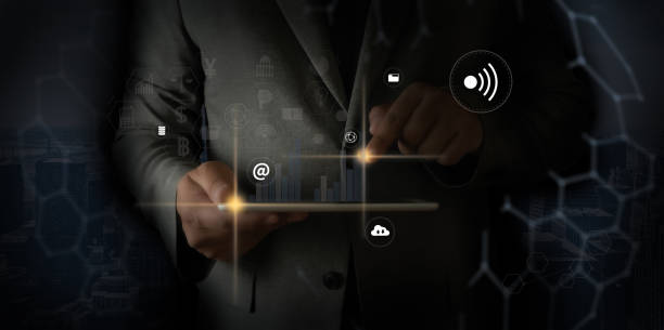istock technology about internet of thing concept man use smartphone with IOT, internet of things internet in work Smart city and IoT 1301520522