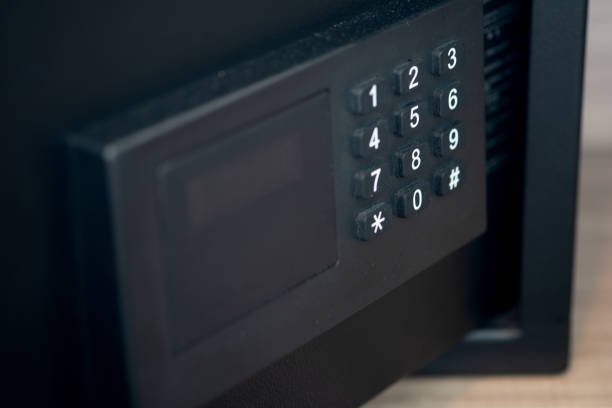 istock Open safety black box with electronic lock. close up 1301526086