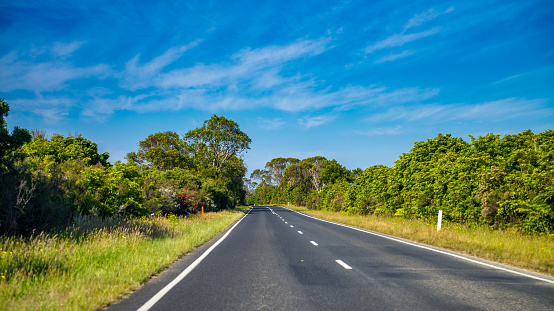 Road along the Victoria State, Australia.