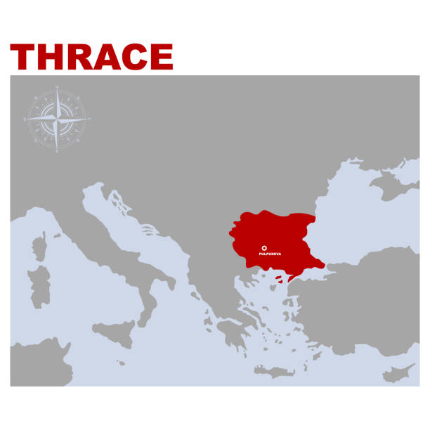 Vector Map Of The And Historical Region Thrace Stock Vector Map Of The And Historical Region Thrace 