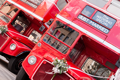 Autobuses de dos pisos para boda photo