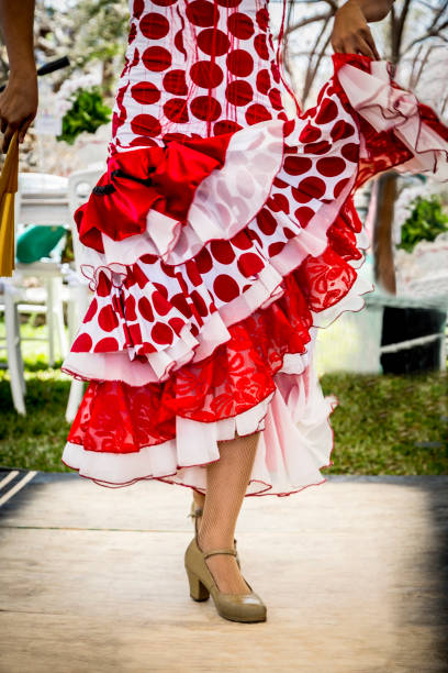 istock Feet of folk dancer dancing in a presentation 1301540301