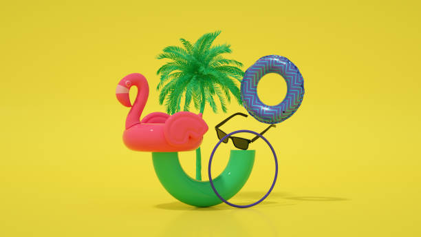istock Minimal Summer Holiday and Travel Background 1301541028
