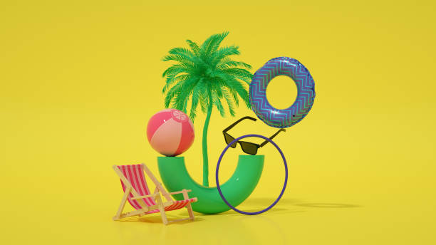 istock Minimal Summer Holiday and Travel Background 1301541099