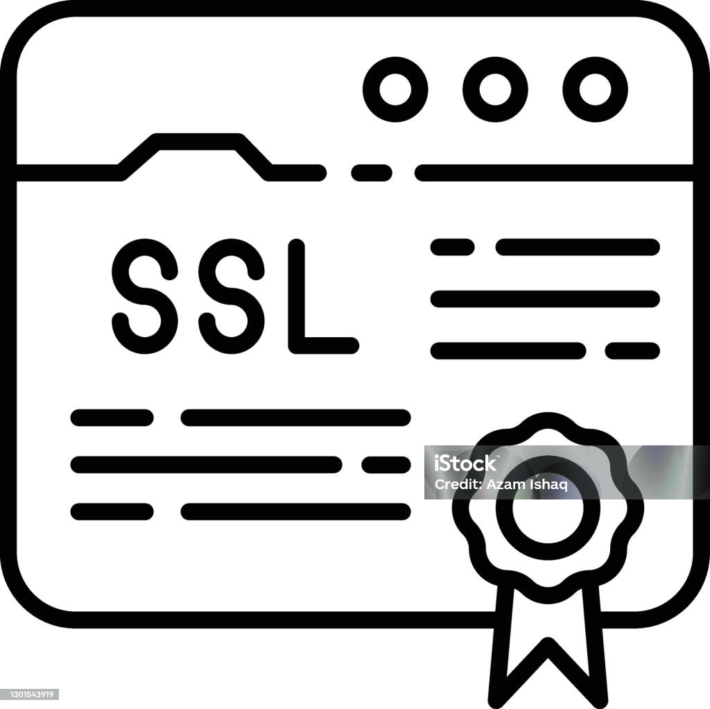 Ssl Packet Drop Icon Secure Sockets Layer Certificate Concept Secure Data Transmission ...
