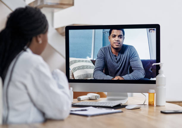 istock Save time and money by video calling your doctor 1301544007