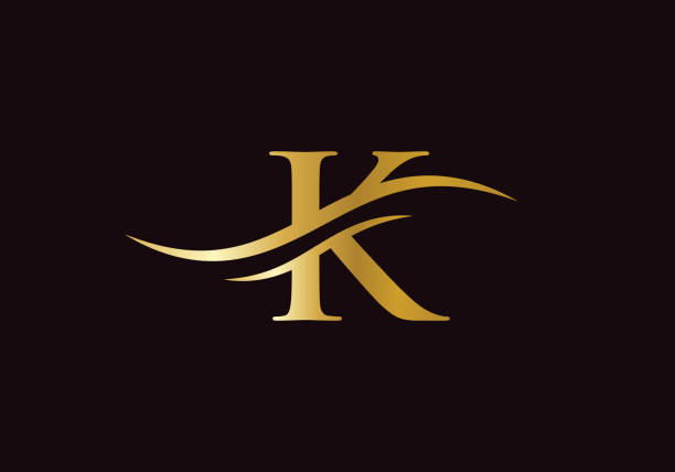 istock Premium Letter K Logo Design with water wave concept. K letter logo design 1301551835