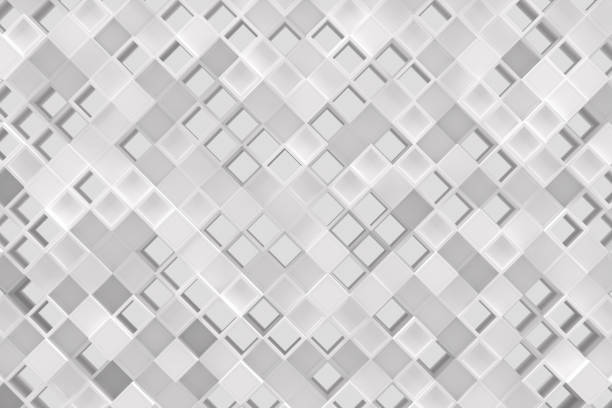 istock Abstract geometric pattern or background made of chaotic square surface polygons 1301554395