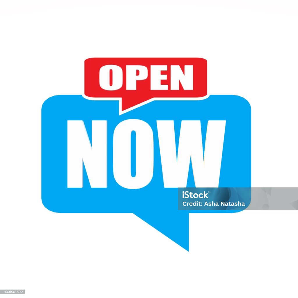 Now Reopen Open Now Reopening Environment Business Concept Animation Reopen Stock ...