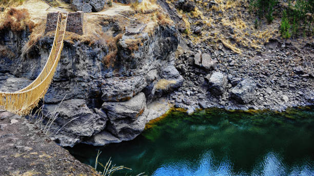 istock Q'eswachaka Bridge is the last Inca bridge 1301561910