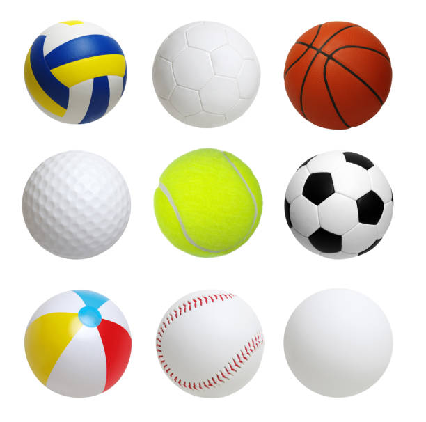 istock Collection of sport balls isolated 1301565103