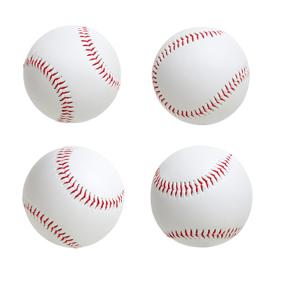 Collection of sport balls isolated on white