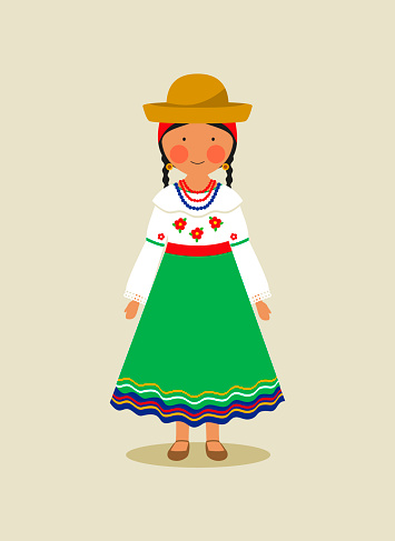 Ecuadorian national costume for women