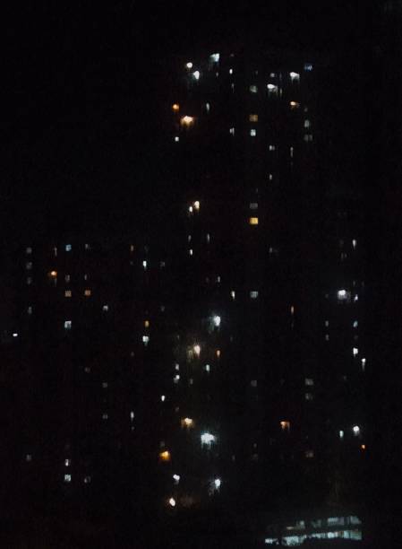 makati city philippines skyline night - ozzie - fotografias e filmes do acervo