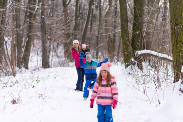istock Family walking on the mountain 1301577559