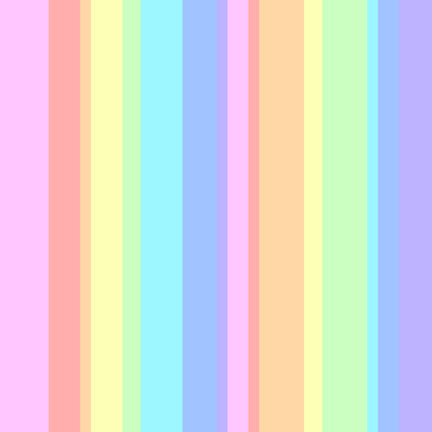 istock Rainbow seamless pattern of stripes of different pastel colors and different thicknesses. 1301579037