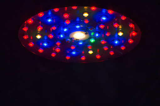 LED full spectrum growing lights which is used for indoor growing plants.