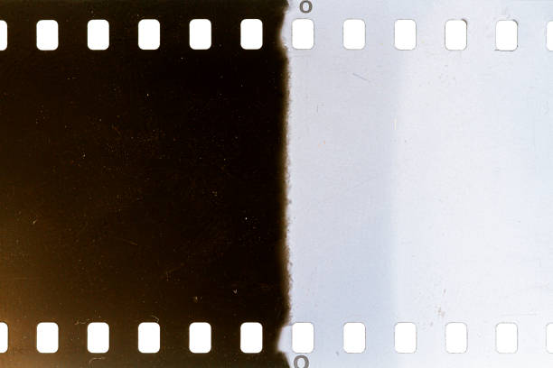 istock Dusty and grungy 35mm film texture or surface 1301583308