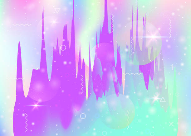 istock Universe landscape with holographic cosmos and abstract future background. 1301587667