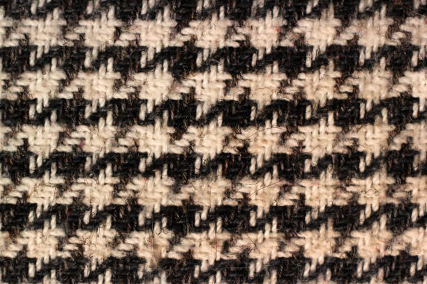 istock Checkered wool fabric, casual cloth background 1301591123