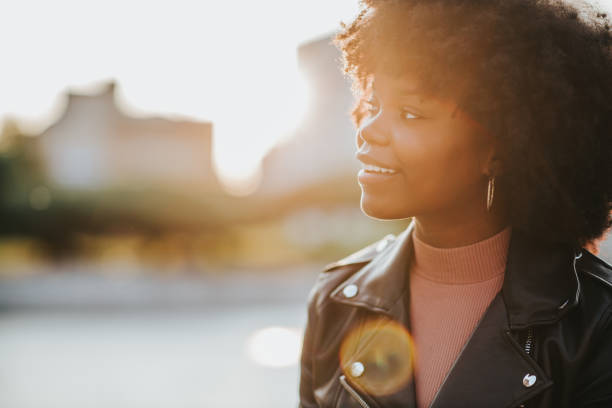 istock An attractive young woman in an urban setting 1301591352