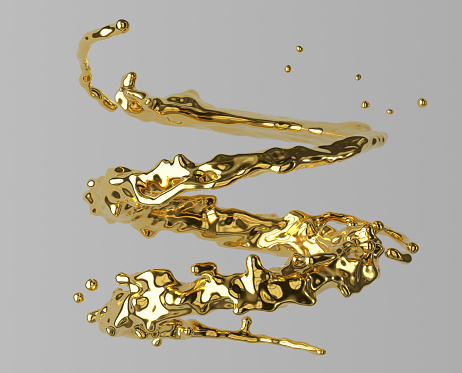 gold splash swirl. Can also be used as placing product inside the swirl-