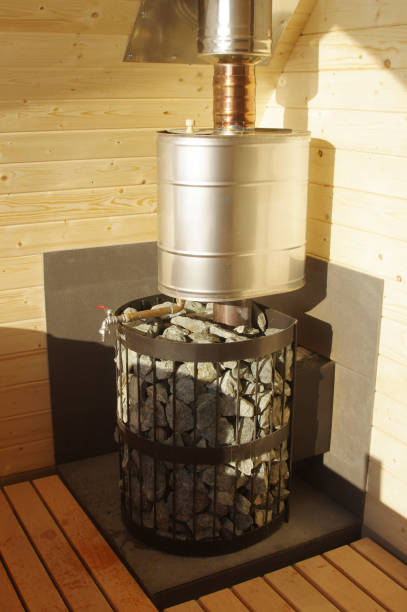 istock Cozy and beautiful sauna interior and exterior 1301599573