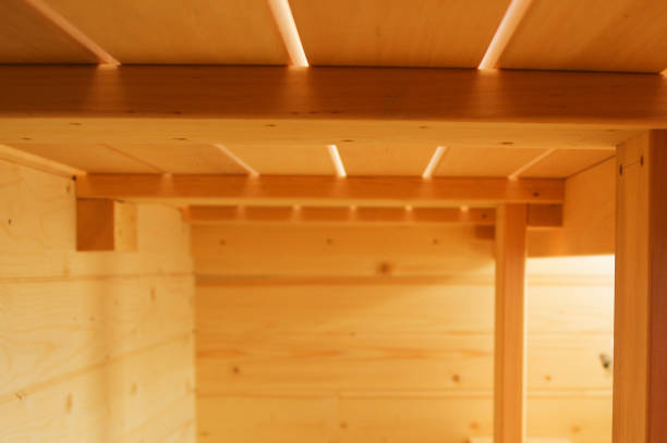 istock Cozy and beautiful sauna interior and exterior 1301601365