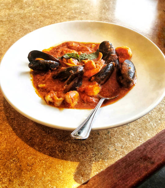 istock Zuppe di pesce or seafood soup cioppino 1301602768