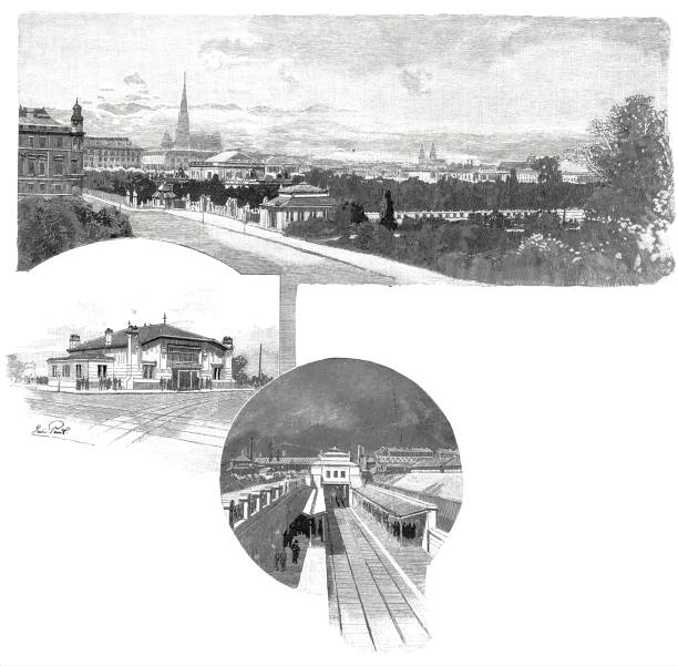 istock Vienna light rail, stop Stadtpark and slaughterhouse 1301606258