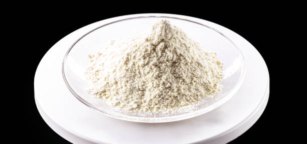 istock Pile of trisodium chloride phosphate on white background 1301608255