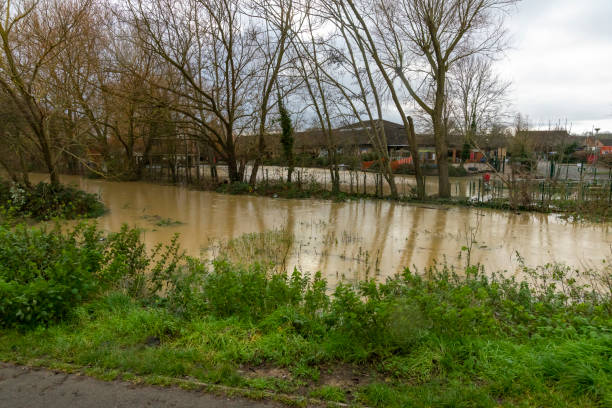 istock Extreme weather flooding in Huntingdon 1301609658
