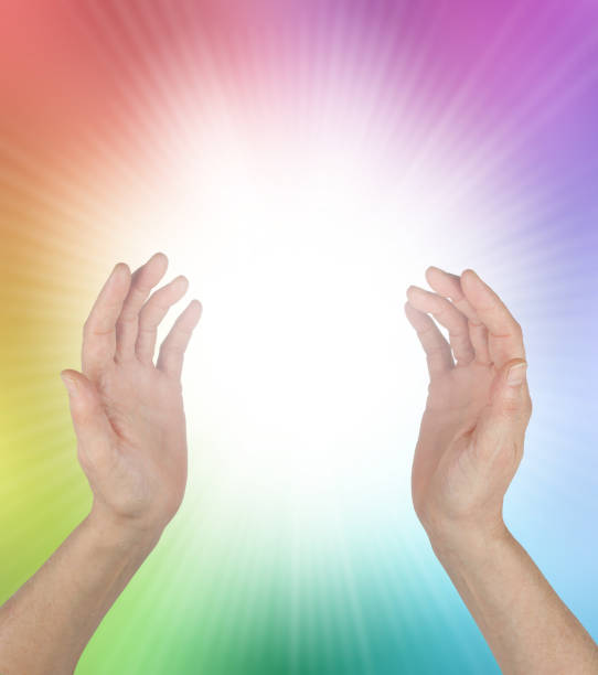 istock Healing Rainbow Energy Phenomenon and White Light 1301613692