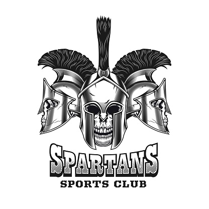 Spartan skulls emblem design