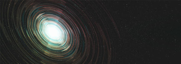 istock Panorama Nebula interstellar on Galaxy background with Milky Way spiral,Universe and starry concept desig,vector 1301622315