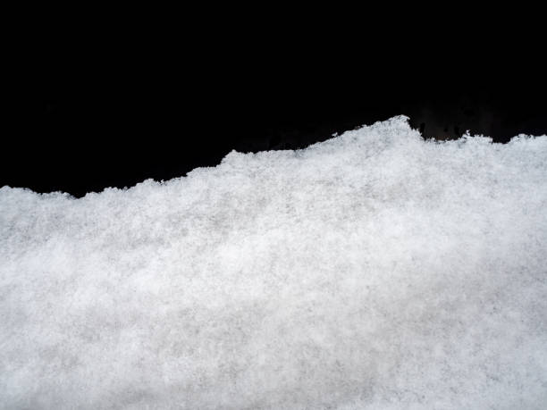 istock Snow cover on dark glass, abstract background 1301623126