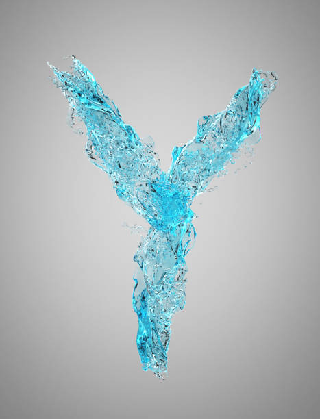 istock water splash liquid letter Y 1301624315