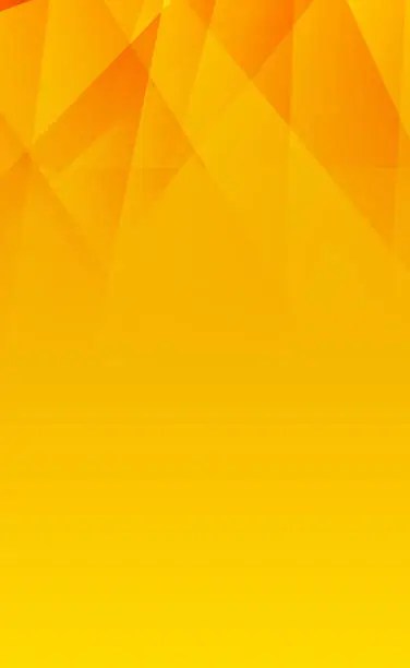 Vector illustration of Yellow-orange abstract background of lines - Vector illustration