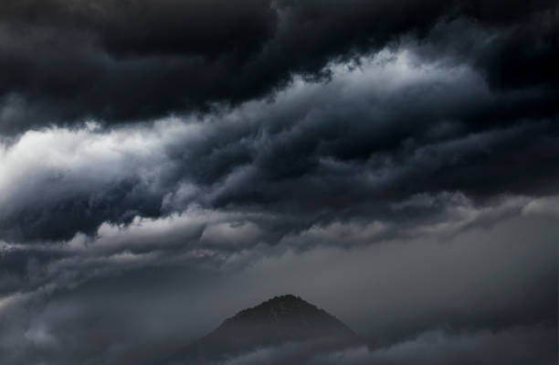 Free Stock Photo of Dark Clouds Over Mountain Range | Download Free ...
