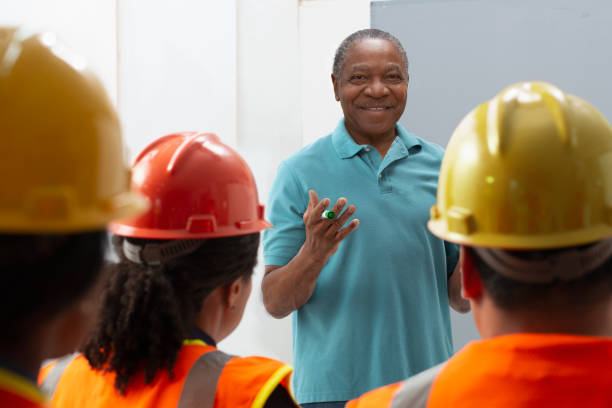 istock African American senior contractor talking in a meeting 1301633861