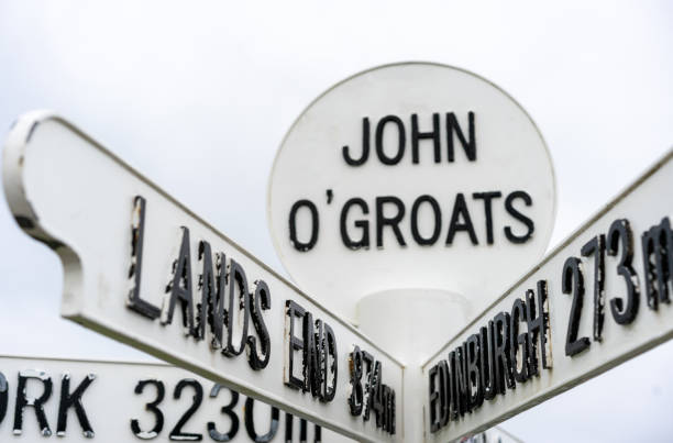 istock Famous sign at John o'Groats in Scotland 1301635420