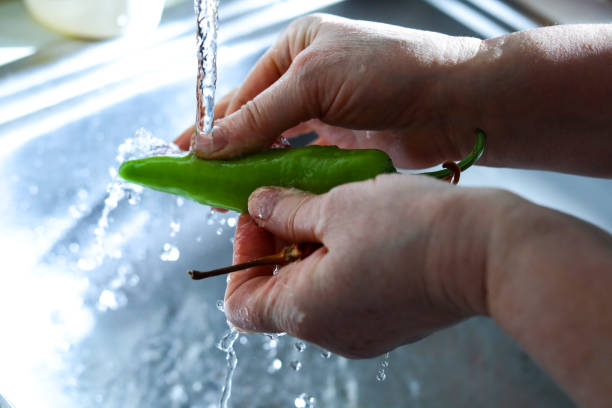 istock Vegetable Washing, Cleaning And Hygiene Concept 1301635484