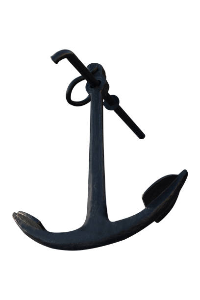 istock Admiral's anchor, nineteenth century anchor, on a white isolated background 1301642728