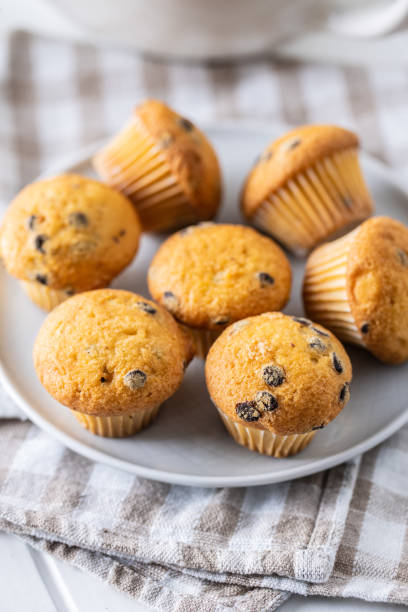 istock Vanilla muffins. Sweet cupcakes. 1301644018
