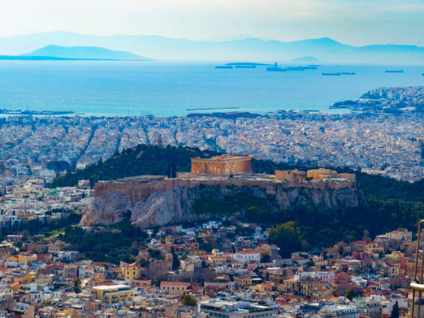 istock Acropolis view from Lycabettus Hill in Athens 1301645377